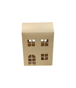 Коробка-домик 150*75*180 мм (до крыши) мм ( до крыши), молочный