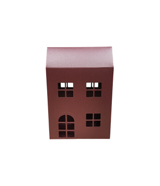 Коробка-домик 150*75*180 мм (до крыши) мм ( до крыши), винный блеск