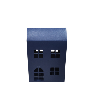 Коробка-домик 150*75*180 мм (до крыши) мм ( до крыши), синий блеск