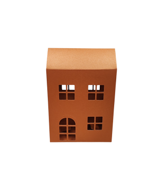 Коробка-домик 150*75*180 мм (до крыши) мм ( до крыши), медная