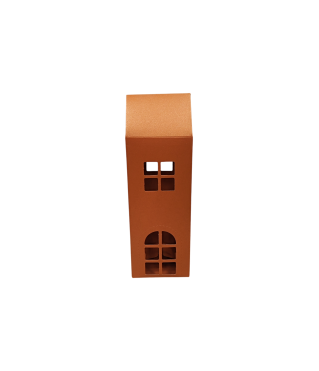 Коробка-домик 75*75*180 мм (до крыши) мм ( до крыши), медная