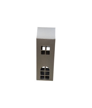 Коробка-домик 75*75*180 мм (до крыши) мм ( до крыши), серебристый