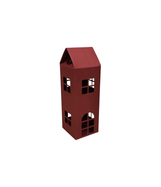 Коробка-домик 175*75*180 мм (до крыши) мм ( до крыши), бордо