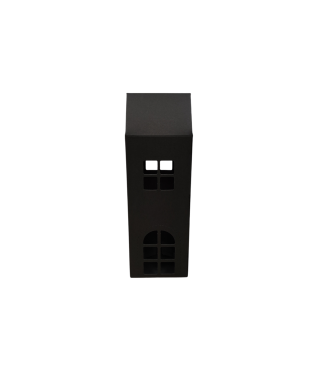 Коробка-домик 75*75*180 мм (до крыши) мм ( до крыши), черная