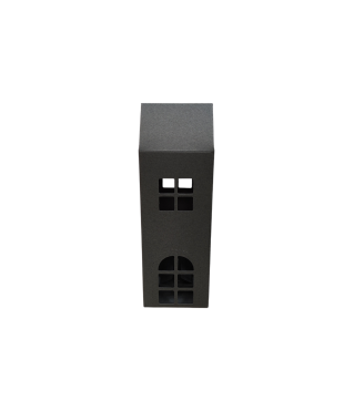 Коробка-домик 75*75*180 мм (до крыши) мм ( до крыши), графит