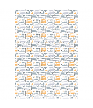 Упаковочная бумага глянц. 70*100см "Сhildish", 80 г/м2, дизайн 5