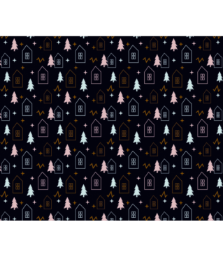 Коробка подарочная 230*150*80 мм, дизайн МО2025-9 с белым дном