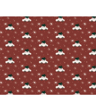 Коробка подарочная 270*180*50 мм, дизайн МО2025-13 с крафт/белым дном