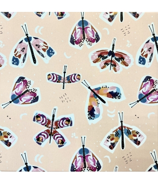 Коробка подарочная 170*170*70 мм, дизайн МО2024-21 с крафт дном