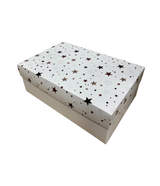 Коробка подарочная 180*110*70 мм, дизайн МО2025-3 с белым дном