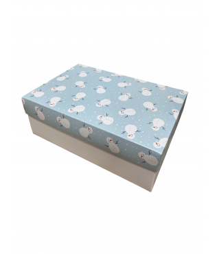 Коробка подарочная 230*150*80 мм, дизайн МО2025-10 с белым дном