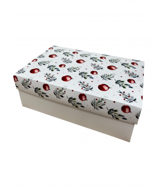 Коробка подарочная 270*180*110 мм, дизайн МО2025-6 с белым дном