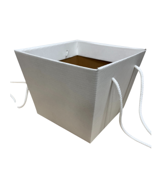 Коробка для транспортировки цветов 150*190*150 мм, белая