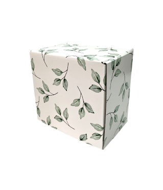 Коробка из МГК 130*130*90 мм, дизайн Б2024-6