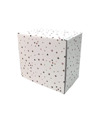 Коробка из МГК 130*130*90 мм, дизайн Б2024-7