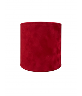 Бархатная коробка круглая без крышки 120*120 мм, красный