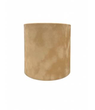 Бархатная коробка круглая без крышки 120*120 мм, темно-бежевый