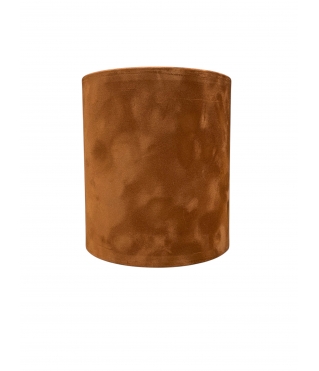 Бархатная коробка круглая без крышки 120*120 мм, коричневый