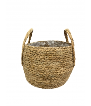 Корзина плетеная (рогоз) D25/29xH20хB24, 1шт.