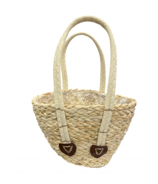 Корзина плетеная (рогоз) 34*21*26*22*11, 1шт.