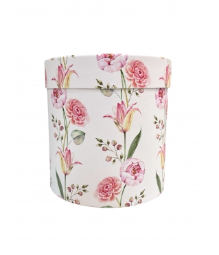 Коробка круглая (шляпная) 140*140 мм, дизайн 2026-30