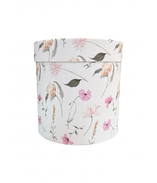 Коробка круглая (шляпная) 140*140 мм, дизайн 2026-31