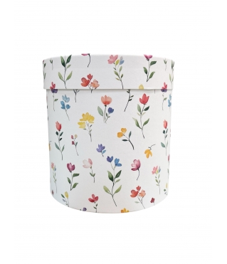 Коробка круглая (шляпная) 140*140 мм, дизайн 2026-32