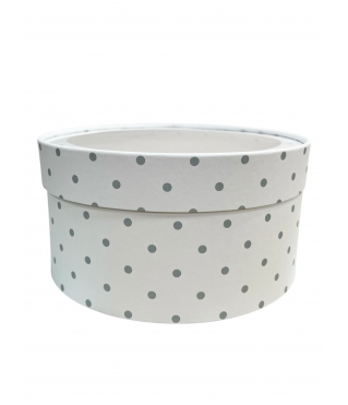 Коробка круглая с окном 205*95 мм, дизайн 2026-6