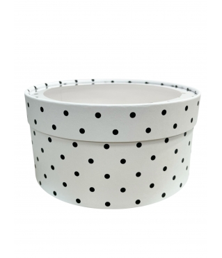 Коробка круглая с окном 205*95 мм, дизайн 2026-8