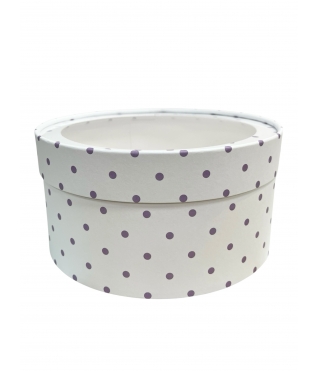 Коробка круглая с окном 205*95 мм, дизайн 2026-10