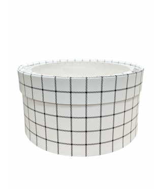 Коробка круглая с окном 205*95 мм, дизайн 2026-12