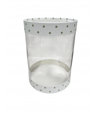 Коробка круглая с окном 160*220 мм, дизайн 1