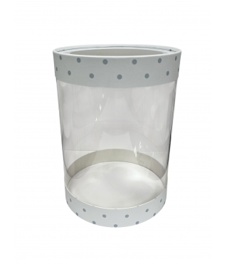 Коробка круглая с окном 160*220 мм, дизайн 3