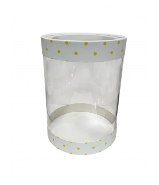 Коробка круглая с окном 160*220 мм, дизайн 4