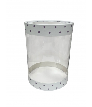 Коробка круглая с окном 160*220 мм, дизайн 5