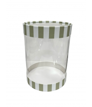 Коробка круглая с окном 160*220 мм, дизайн 6