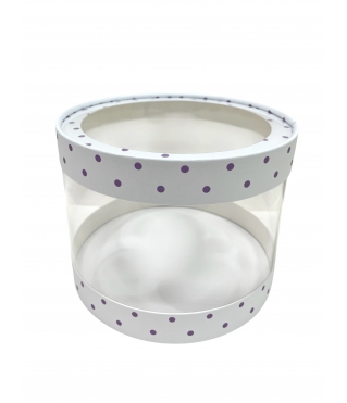 Коробка круглая с окном 210*160 мм, дизайн 5