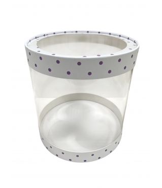 Коробка круглая с окном 210*220 мм, дизайн 5