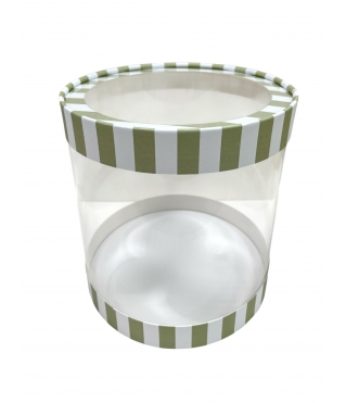 Коробка круглая с окном 210*220 мм, дизайн 6