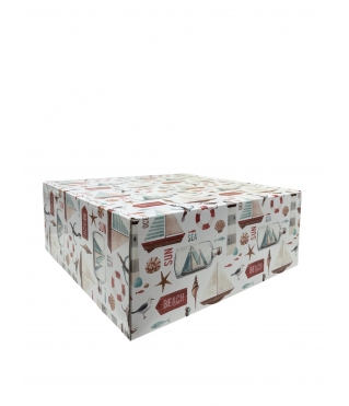 Коробка из МГК 300*300*130 мм, дизайн БО2024-7