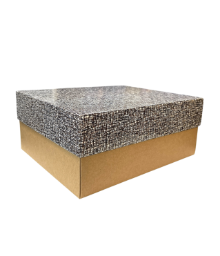 Коробка подарочная 280*230*120 мм, БО2024-6, крафт дно