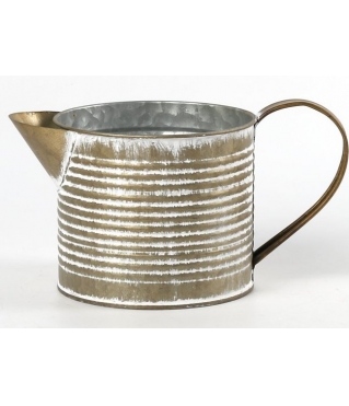 Декоративное кашпо-кувшин 20X11,5XH10CM, металл