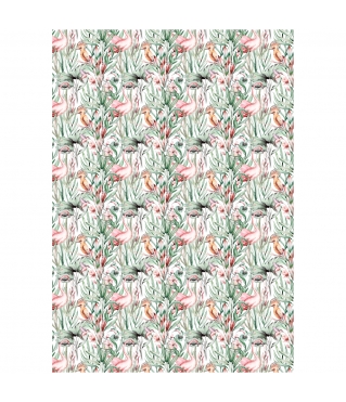 Упаковочная бумага глянц. 70*100см "Весеннее настроение", 80г/м2, дизайн 5