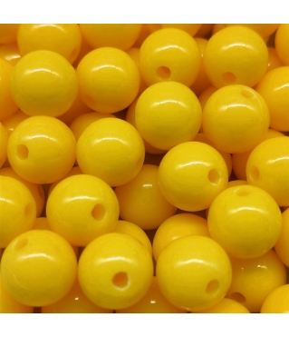 БУСИНЫ " BUBBLE GUM", 10шт., ЖЕЛТЫЕ