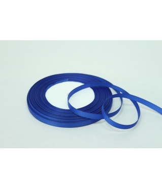Лента репсовая 6 мм/25 ярдов, ярко-синий