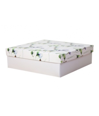 Коробка подарочная 240*240*100 мм, МО2024-6, белое дно