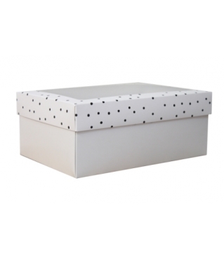 Коробка подарочная с окном 180*110*70 мм, дизайн МО2024-3 с белым дном