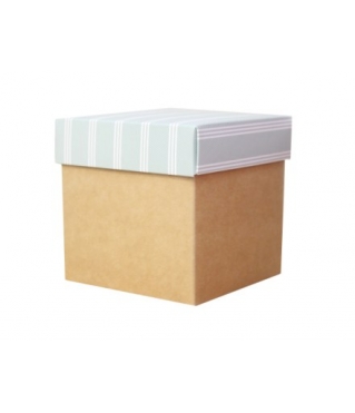 Коробка подарочная 110*110*110 мм, МО2024-13, крафт дно