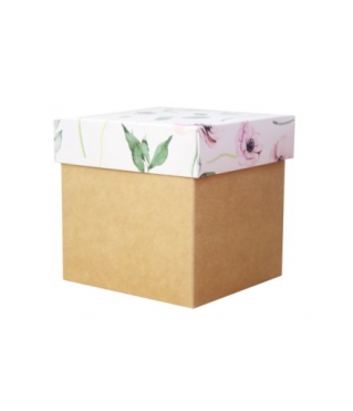 Коробка подарочная 110*110*110 мм, МО2024-9, крафт дно