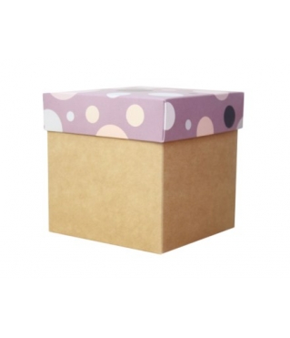 Коробка подарочная 110*110*110 мм, МО2024-11, крафт дно